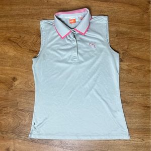 Puma Sleeveless Dri-fit Polo Shirt Womens Small